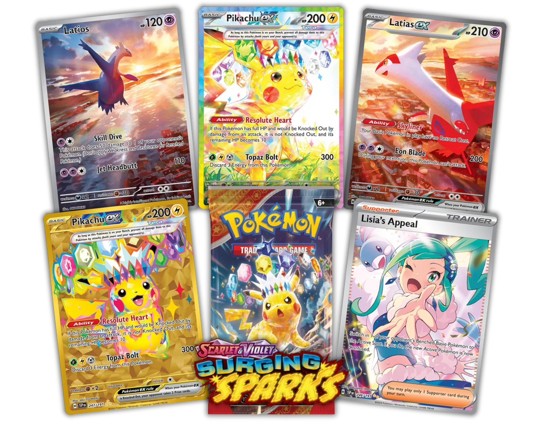 Surging Sparks 3 Booster Packs